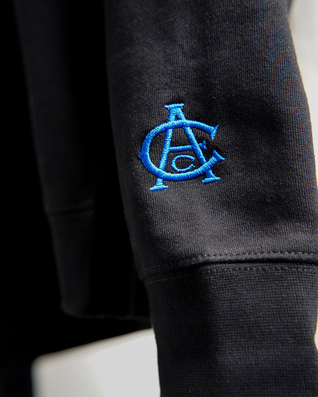Gridiron Boucle Patch Hoodie