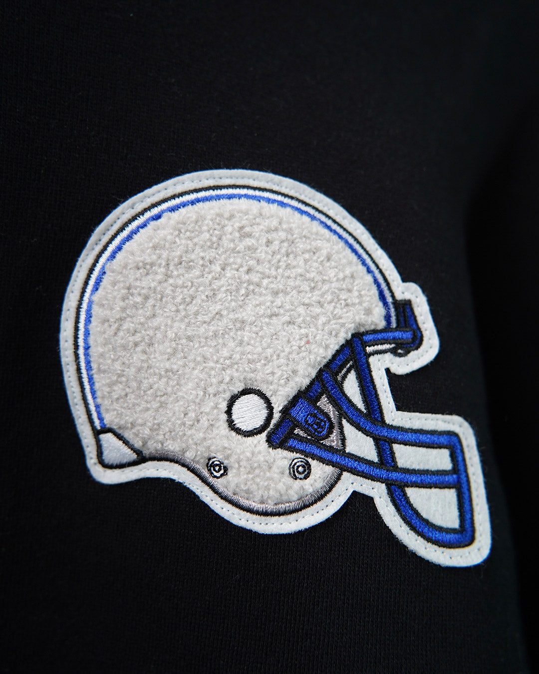 Gridiron Boucle Patch Hoodie