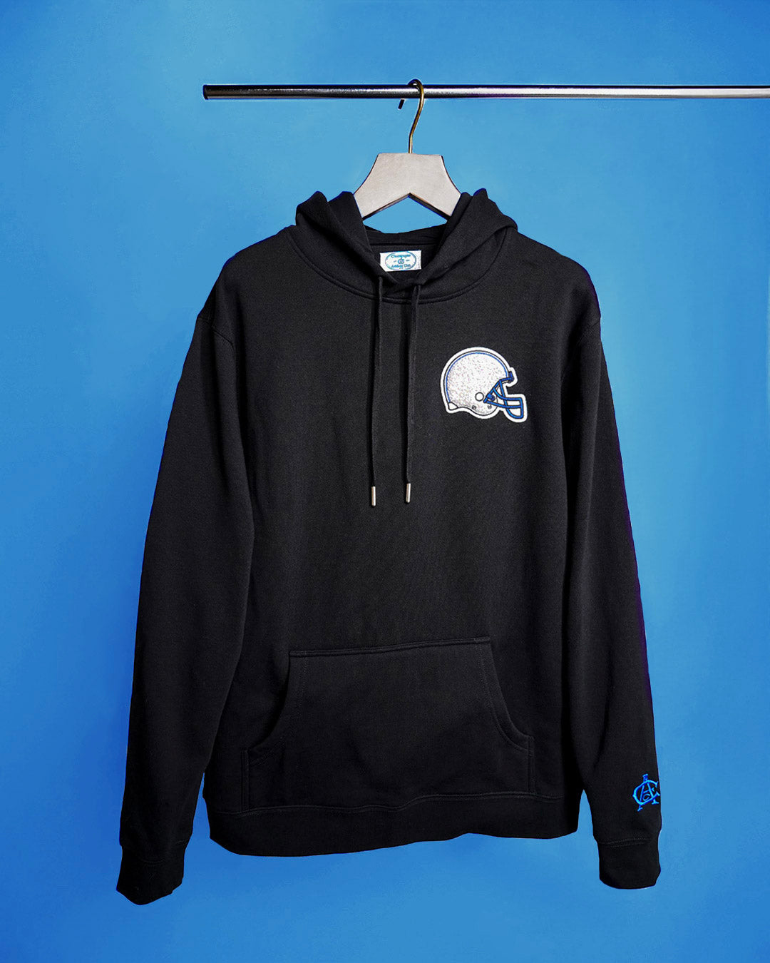 Gridiron Boucle Patch Hoodie